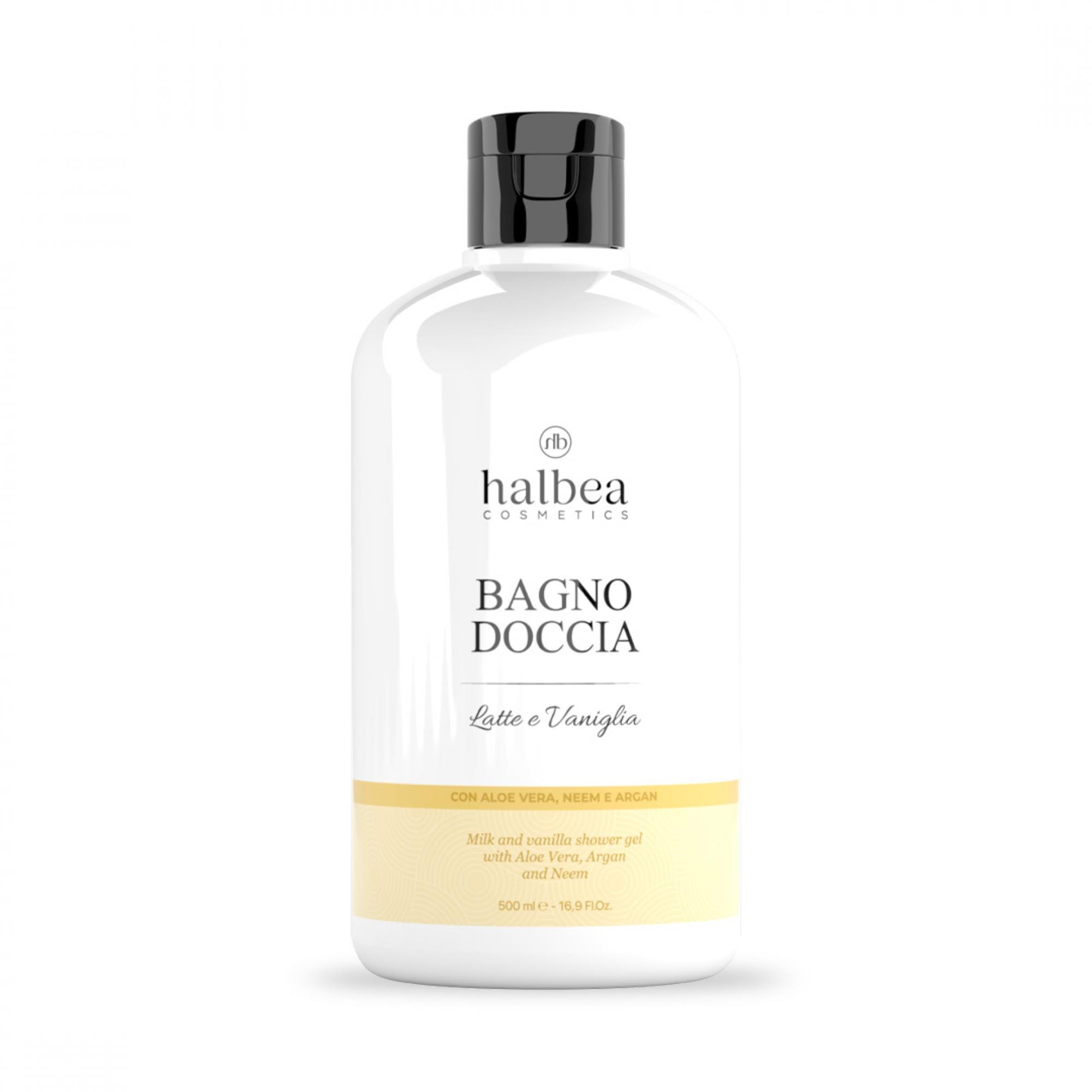 Bagnodoccia Latte e Vaniglia con Aloe Vera, Neem e Argan - 500ml