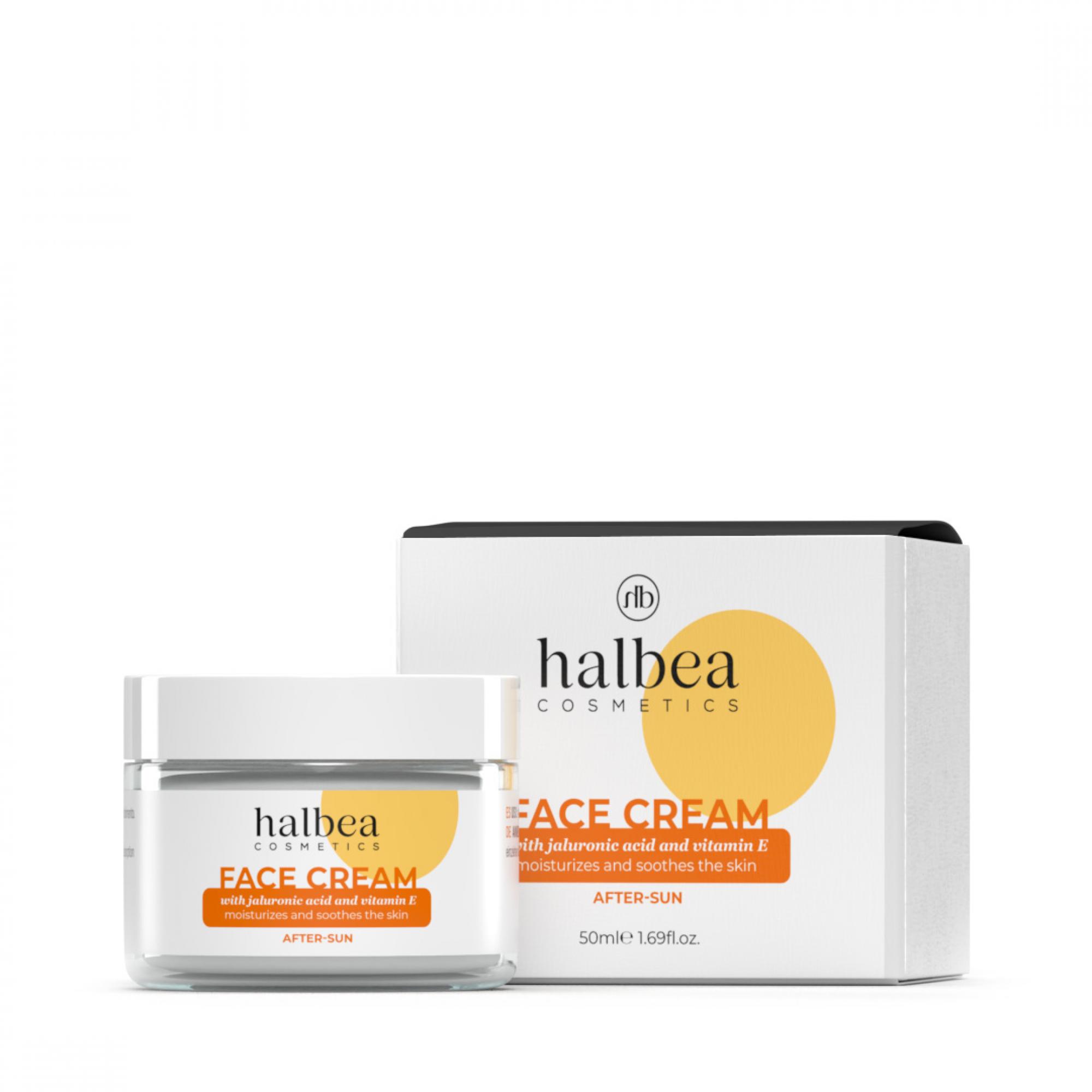 Crema Viso Doposole con Acido Ialuronico e Vitamina E - 50ml